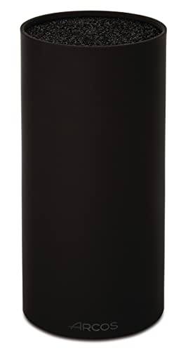 Arcos Tacos, Bloque Universal para Cuchillos hasta 20 cm, Hecho de Caucho Termoplástico de 225 mm, Color Negro