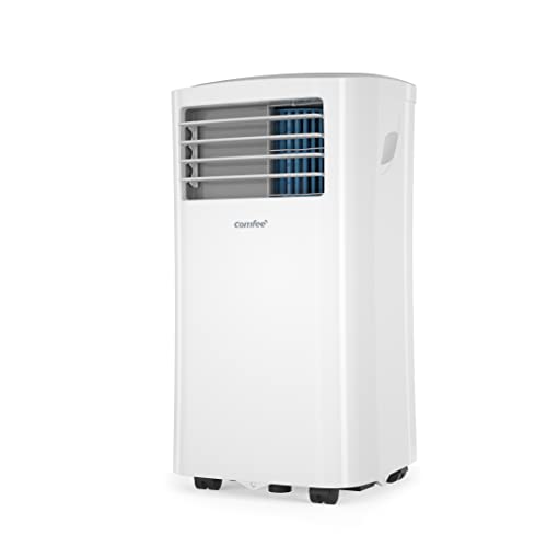 Comfee Aire Acondicionado Portátil Bajo Consumo,7000BTU/2,0kW/1800 Frigorías,3 en 1 Aire Acondicionado Portátil Silencioso ,Refrigeración,ventilación y deshumidificación,Eco R290,MPPH-07CRN7 Blanco