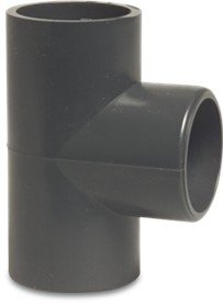Accesorios de tubería de piscina – Pieza en T 90° PVC-U 50mm Enchufe de pegamento