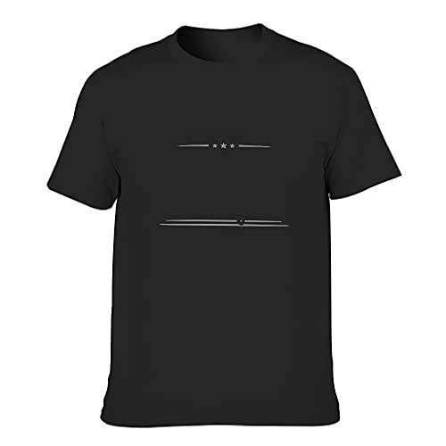 Camisetas – Classic para hombres divertido divertido Top Wear Negro XXL