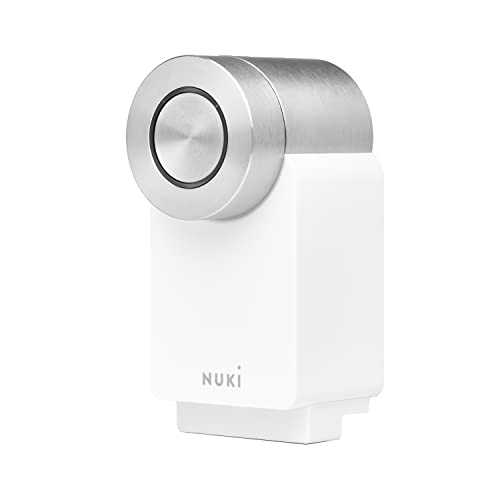 NUKi Smart Lock 3.0 Pro, cerradura inteligente con módulo wifi, cerradura electrónica con batería Power Pack, cerradura digital automática, blanco