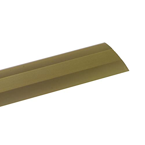 Amig tapajuntas Modelo 3| Adhesivo | Perfil de unión para suelos | Tira de transición |Color Oro | Medidas 820 mm x 4mm x 0,5mm