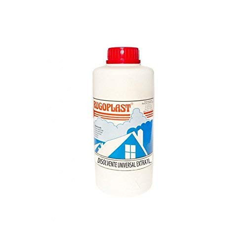 Rugoplast - Disolvente universal extra diluyente para pinturas y barnices en general, limpieza de utensilios, 1L, Incoloro