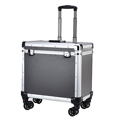 Organizadores de herramientas Caja de herramientas de gran capacidad Caja de herramientas de almacenamiento multifuncional con ruedas y cerradura Caja de herramientas de aleación de aluminio con mango