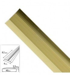 WOLFPACK LINEA PROFESIONAL 2541085 Tapajuntas Adhesivo para Moquetas Metal Oro 82,0 cm