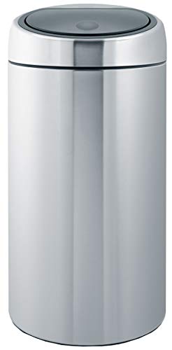 Brabantia Touch Bin - Cubo de Basura, 45 litros, Cubo Interior de plástico extraíble, Acero Mate Anti-Huellas