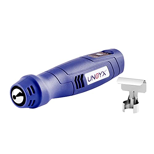 UNOYX Pistola de calor de mano inalámbrica de ion de litio pistola de aire caliente mini pistola de calor para encogimiento de calor y muchos otros propósitos