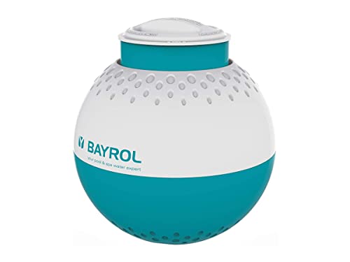 BAYROL Flotador dosificador para Comprimidos de Cloro de 200 g/250 g, con indicador de vacío y Apertura de dosificación Ajustable con 5 Niveles - Cierre de Bloqueo para Mayor Seguridad