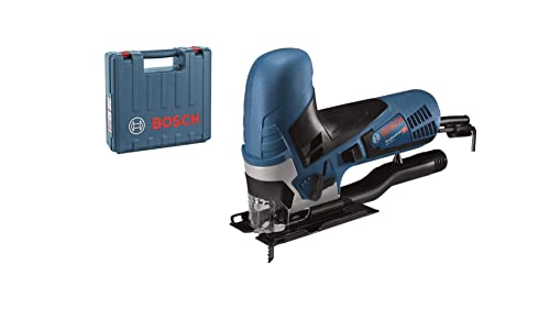 Bosch Professional Sierra de calar (650 W, 500-3100 cpm, profundidad de corte 90 mm, en maletín), Azul, 650 W