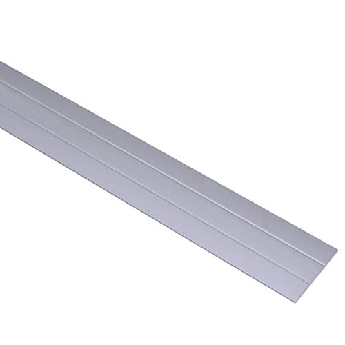 pedkit Perfiles de Suelo Suministros de construcción Perfiles de transición para Suelos 3# 5 Unidades Aluminio Plateado 134 cm