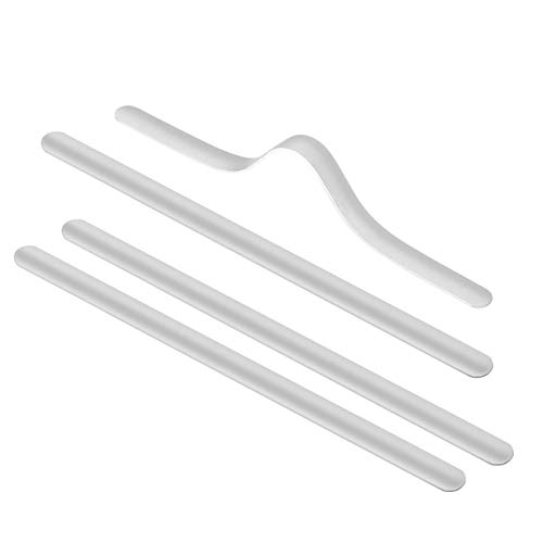 Kesote 120 Tiras de Puente de Nariz Clip Aluminio Ajustable para DIY Protección Nasal y Bucal (90 x 5mm)