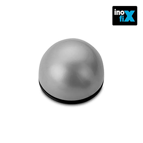 Inofix M21426 - Tope puerta adhesivo flexible 2033 gris 2 unidades