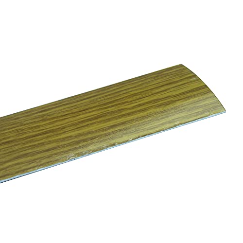 Amig - Tapajuntas para suelo | Adhesivo | Perfil de unión para suelos, parquet y tarima | Tira de transición | Color Roble | Medidas: 985 mm x 4mm x 0,5mm | Especial para suelos de madera