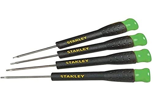 STANLEY STHT0-62630 - Juego 4 destornilladores fijos Torx. T6, T7, T8 y T9