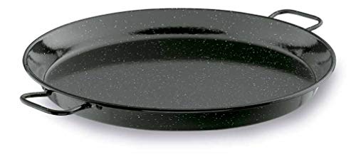 Lacor - 60151 - Paellera Esmaltada 50 cms- Negro