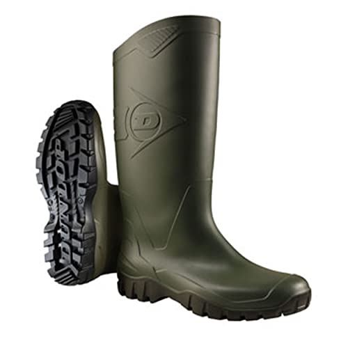 Dunlop Protective Footwear (DUO18) Dunlop Dane, Botas de Goma de Trabajo Unisex Adulto, Green, 38 EU