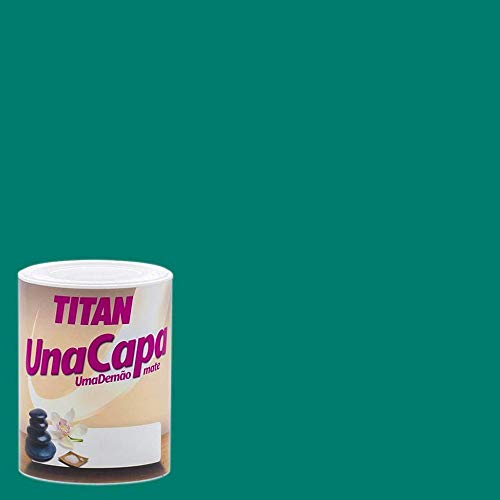 Industrias Titan. S.L 69630734 - Pintura plast mate 750 ml esmer int. mono una capa titan