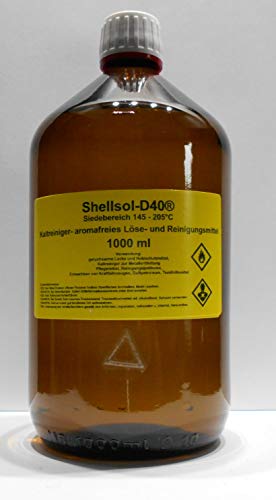 1000 ml Shellsol-D40®, rango de ebullición 145-205 °C, limpiador en frío, disolvente sin aroma