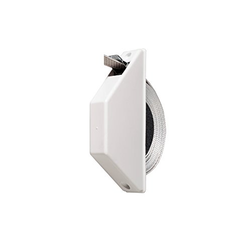 jarolift Mini Enrollador de Semi Entrada para Cintas de Persianas Enrollables, Blanco, Con Cinta de 5 m (081403)