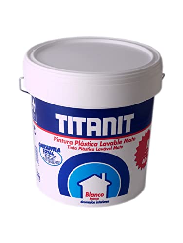 Titanlux - Titanit- Pintura plástica, Mate blanco, 4L (ref. 029190004)