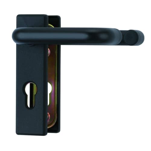 stahl-design-tebart Picaporte para puertas de protección contra incendios, color negro mate