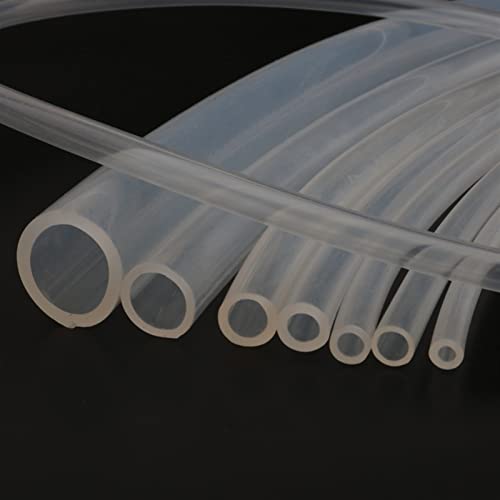 Cqinju-Tubo Flexible de PVC Tubo de silicona de grado alimenticio de 1 metro 20 ~ 50 mm transparente transparente manguera de silicona con manguera de goma flexible Tubería resistente al calor, Amplia