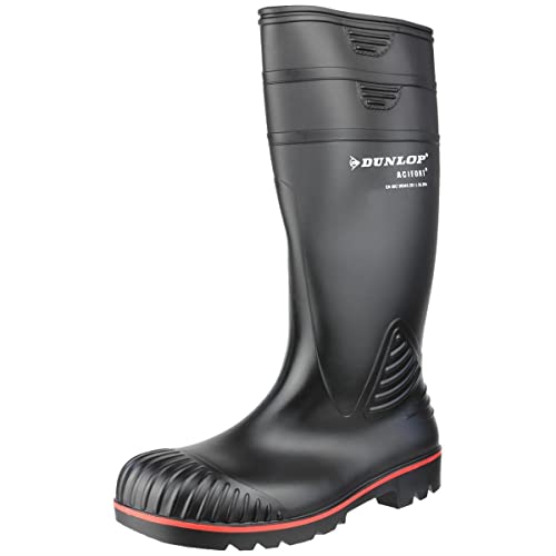 Dunlop Protective Footwear (DUO18) Dunlop Acifort Heavy Duty, Botas de Seguridad Unisex Adulto, Black, 43 EU