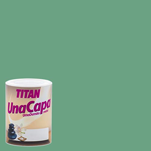 Industrias Titan. S.L 69635034 - Pintura plast mate 750 ml ver int. mono una capa titan