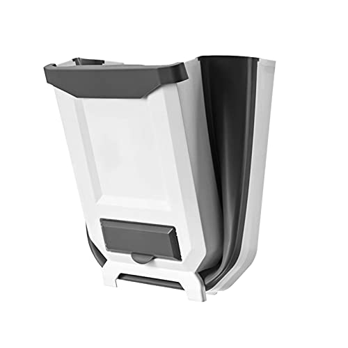 Cubo de Basura Reciclaje como Papelera Plegable para Cocina con dispensador de Bolsas de Basura - Cubo Basura orgánica para cocina con bolsas incluidas