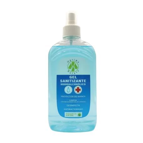 Optima Nature Gel Hidroalcohólico Spray | Desinfectante de manos | Secado rápido | Enriquecido con Aloe Vera | 500 ml