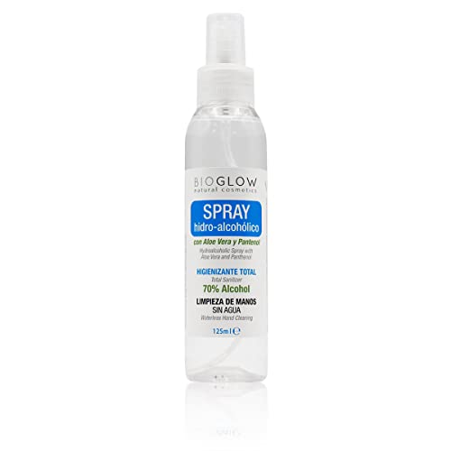 Spray Hidroalcoholico Con Aloe Vera 125ml. 70% de Alcohol. Desinfectante de Manos. Fabricado en España