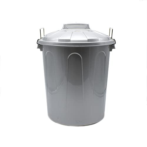 CABLEPELADO - Cubo de Basura 51L - Cubo basura Comunidad - Cubo Reciclar - Cubo almacenaje - PP plástico Resistente color Gris