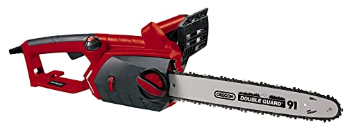 Einhell GE-EC 2240 -Motosierra eléctrica (2200W, longitud de corte: 37.5cm, velocidad de coste: 15m/s, 7800rpm, espada y cadena de calidad OREGON), Color Negro, Rojo (ref. 4501740)