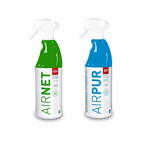 Recamania AIRNET + AIRPUR Pulverizadores Limpiador y Elimina olores Aire Acondicionado 750 ml