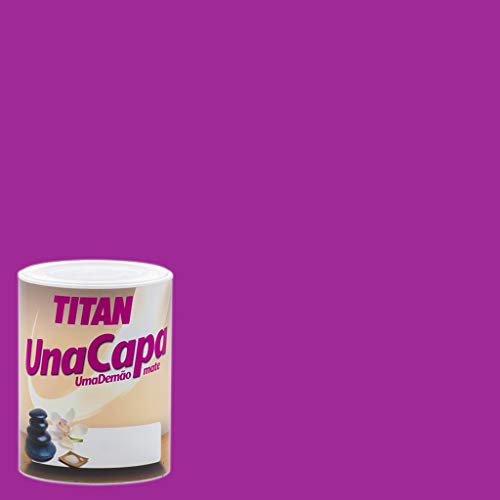 Industrias Titan. S.L 69630534 - Pintura plast mate 750 ml purpura int. mono una capa titan