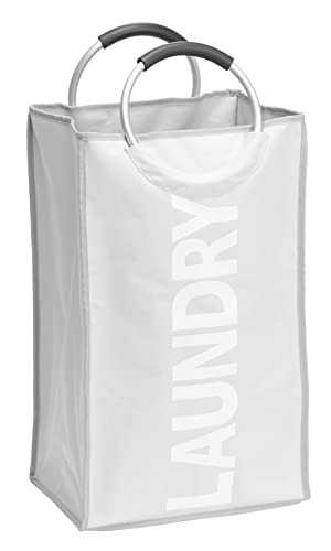 WENKO Pongotodo Stone - saco para la ropa sucia Capacidad: 44 l, Poliéster, 34 x 54 x 24 cm, Beige