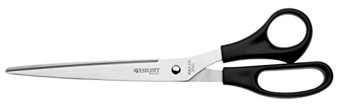Westcott E-31111 00 - Tijeras de oficina, acero inoxidable, 25 cm, 10 pulgadas, color negro