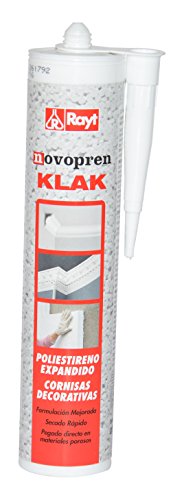 RAYT-NOVOPREN KLAK - 951-13 Adhesivo en cartucho sin disolventes para pegado de poliestireno - 300 ml