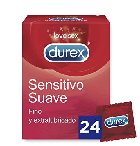 Durex Preservativos Sensitivo Suave para Mayor Sensación - 24 condones