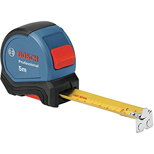 Bosch Professional Cinta Métrica (longitud 5 m, ancho 27 mm, gancho magnético), Azul, 5 m
