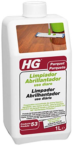 HG Limpiador Abrillantador uso diario 1L - Un fregasuelos concentrado, de aroma fresco y agradable – Para uso frecuente – Restaurador del brillo