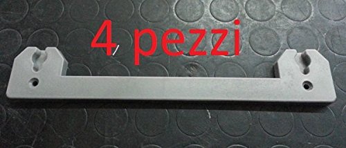 4 x Soportes laterales para escurreplatos de acero inoxidable, tamaño: 21,5 cm