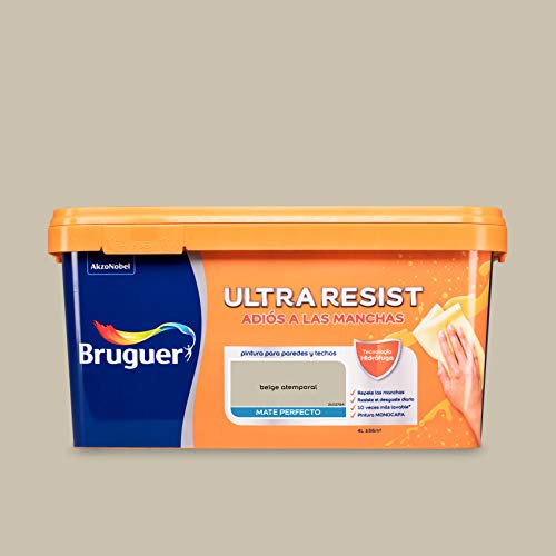 Bruguer ULTRA RESIST Pintura para paredes ultra lavable Beige Atemporal 4L