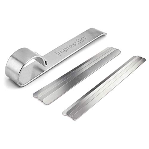 ImpressArt - Kit de barra de flexión de pulsera, herramienta para doblar pulseras de metal en blanco, puños, pulseras para estampado de metal y grabado de metal