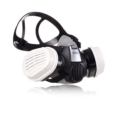 Dräger X-plore 3300 | Kit de Semi máscara + filtros A2 P3 RD | Respirador de Seguridad para Trabajos de Pintura y Agricultura Frente a fumigantes, insecticidas, tintes