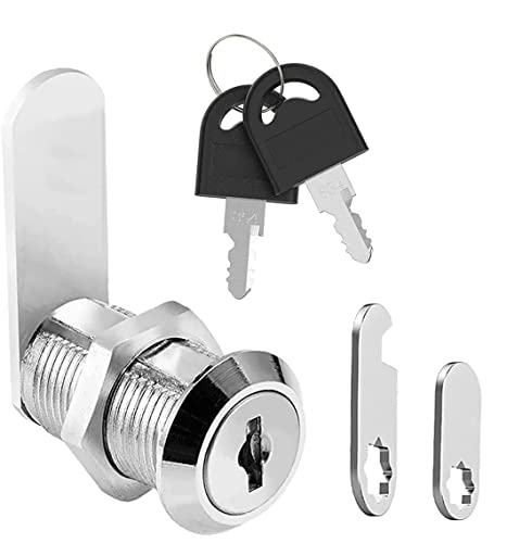 Litensh Cerradura de seguridad para buzón de correo de 30 mm, cerradura de buzón de carta, cerradura de leva de cajón de gabinete, cerraduras de puerta de caja de herramientas con llaves (1, 30 mm)