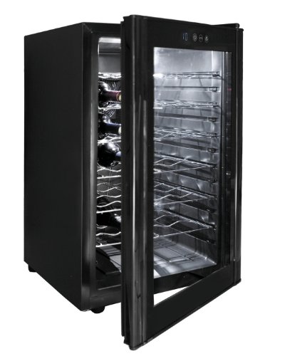Lacor - 69175 - Armario refrigerador 28 Botellas Black Line 70w 65Litros