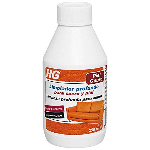 HG Limpiador profundo cuero y piel 250 ml - Limpia los poros en profundidad – Seguro y suave – a base de agua