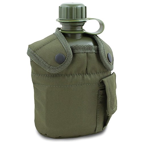Mil-Tec Us Feldflasche KST.M.Be.U.Hü, botella de campo unisex, adulto, oliva, talla única