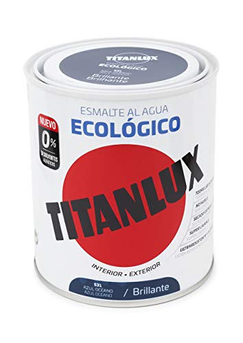 Titanlux Pintura Ecológica Acrílica Titan 750 ml (Azul Océano 0531)